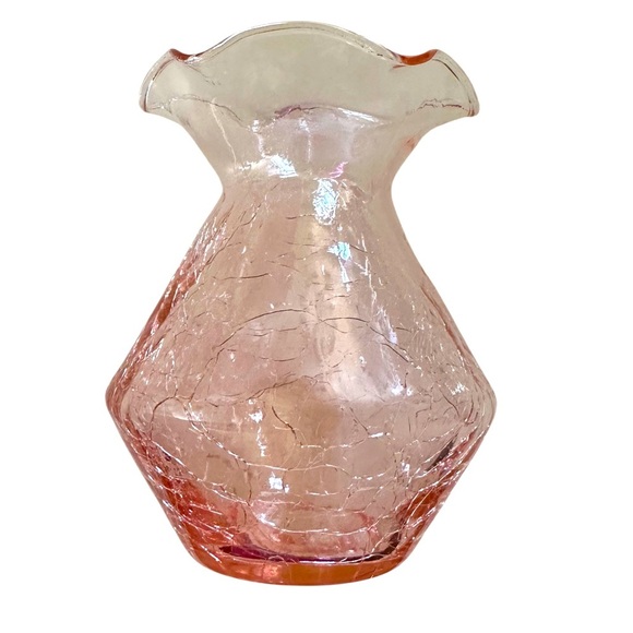 UNIQUE VINTAGE CRACKLE VASE - Picture 1 of 3